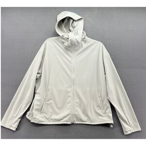 70 Degrees Jacket Mens Sz M Grey Full Zip Performance Hoodie Full Zip